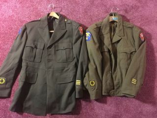 Ww2 Officers And Ike Jacket Adsec Engineer Special Brigade Amphibious Large
