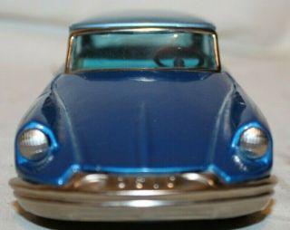 STUNNING BEAUTY 1959 Vintag Bandai Japan CITROEN DS19 SEDAN Tin Friction Toy Car 2