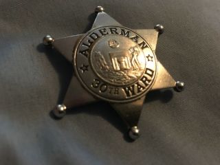 Vintage Chicago Alderman Badge 1951 - 1964 City Council Daniel J.  Ronan