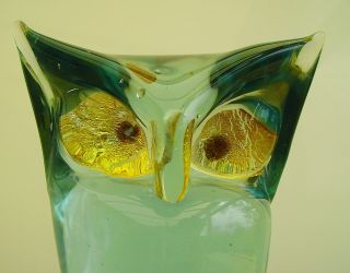 Rare Vintage 1960s Antonio Da Ros Murano Cenedese Art Glass Owl Sommerso 2