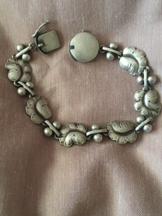 Georg Jensen ”Moonlight grapes” vintage Silver bracelet 5