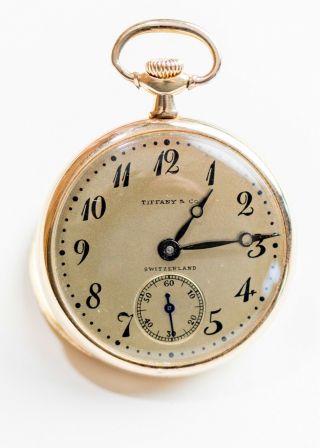 Rare Tiffany Ladies 18K yellow gold pocket watch movement by Longines 1911 - 12. 2