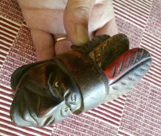 Vintage Old Indian face tobacco pipe 4