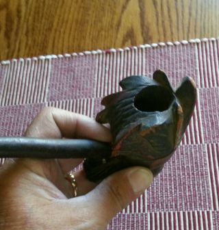 Vintage Old Indian face tobacco pipe 5