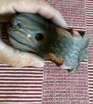 Vintage Old Indian face tobacco pipe 7