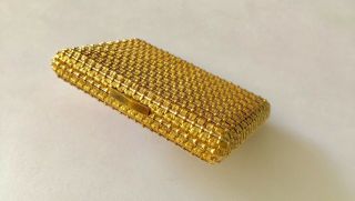 Tiffany & Co Shlumberger Two Tone.  750 Gold Basket Weave Compact 3