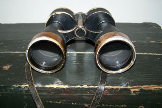 German WW2 Kriegsmarine 7x50 Binoculars w/Adler 5