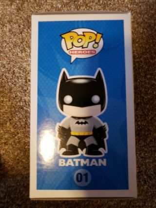 Batman Funko Pop Heroes SDCC 2010 480 Edition Size - Very Rare 10