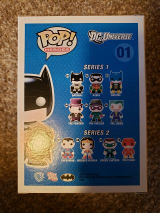 Batman Funko Pop Heroes SDCC 2010 480 Edition Size - Very Rare 12