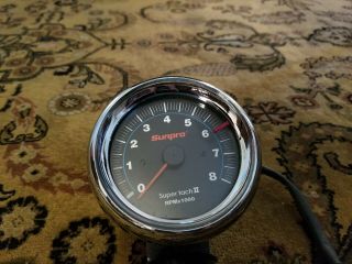 Vintage Sun Tach Ii 8000 Rpm With Mount Great Looking