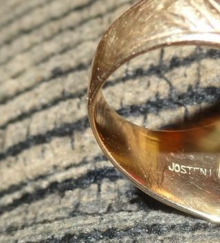 WWII; Solid 10k Gold; PILOT OFFICER U.  S.  A.  A.  F.  Ring,  Class of 43 - B 8