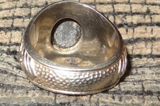 WWII; Solid 10k Gold; PILOT OFFICER U.  S.  A.  A.  F.  Ring,  Engraved Initials 4