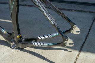 RARE Bianchi D2 Carbon Pista Track Bicycle Bike 59 cm 2
