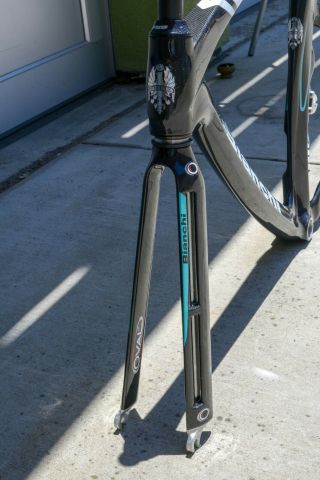 RARE Bianchi D2 Carbon Pista Track Bicycle Bike 59 cm 5