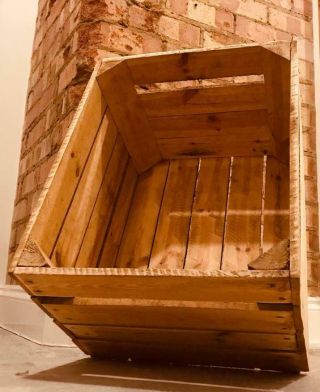 Best Wooden Apple Crates Fruit Boxes Home Decor Rustic Vintage Display Shelf