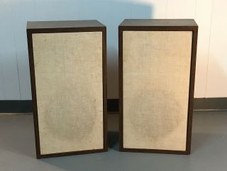 Vintage Large Advent Loudspeakers (pair),  Walnut - Finish Vinyl Clad Cabinet