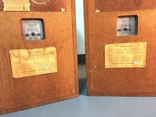 Vintage Large Advent Loudspeakers (pair),  Walnut - finish Vinyl Clad Cabinet 5