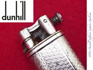 50s Dunhill Sylphide Guilloche Small Vintage Briquet Lighter Feuerzeug Accendino