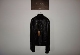 Gucci Chocolate MADONNA Leather Bomber Jacket 48 IT (S - M),  C.  RONALDO,  RARE,  62pics 2