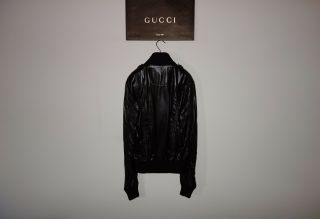 Gucci Chocolate MADONNA Leather Bomber Jacket 48 IT (S - M),  C.  RONALDO,  RARE,  62pics 3