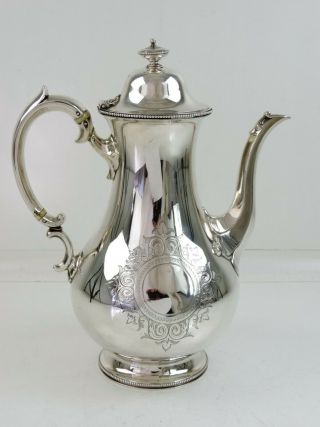 Fantastic Quality Victorian Silver Coffee Pot,  London 1866 Barnards Antique 875g