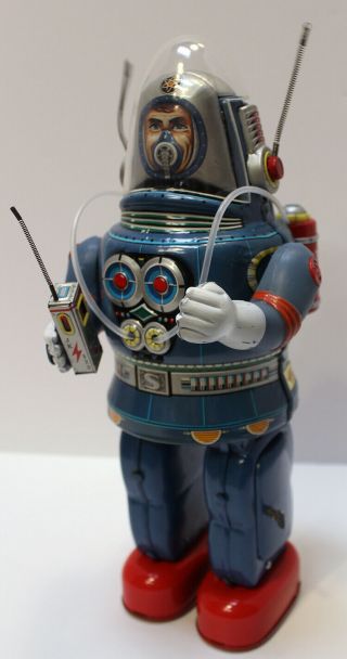 Vintage Rosko Nomura Astronaut w Box – Blue Japanese 2