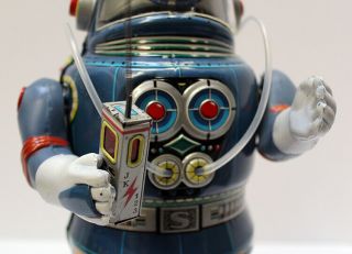 Vintage Rosko Nomura Astronaut w Box – Blue Japanese 6