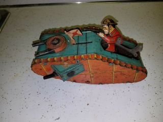 Vintage tin wind up toys marx and lindstrom 5