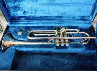 Rare Vintage Professional Yamaha Ytr - 632 Trumpet (inc Mutes,  Case,  Oil & Grease)