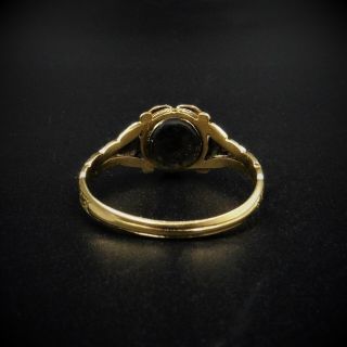 Antique Victorian REGARD Acrostic Multi Gemstone Cluster 15ct Yellow Gold Ring 8