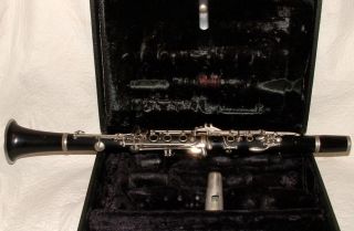 2 Vtg Bundy Selmer & Artley Prelude Usa Black Wood Clarinets Musical Instruments