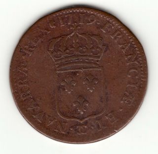French Colonial,  Rare And 1719 Cc Copper Sol,  John Law Period