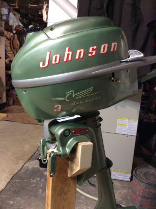 Vintage Johnson 1954 3hp Outboard Motor Model Jw - 10