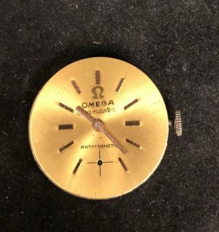 Solid Gold Omega Watch Case Movement Dial And Hands Vintage 18k God Omega Watch