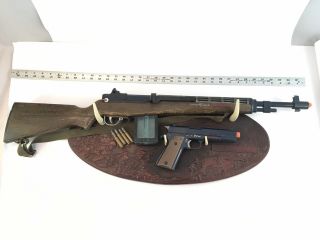 Vintage Topper Johnny Eagle Lieutenant Toy M - 14 Rifle Shells Pistol Display Rack