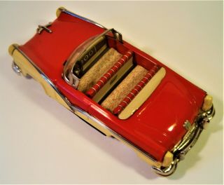 TIN FRICTION 1956 FORD CONVERTIBLE CAR TWO TONE IRCO JAPAN 5