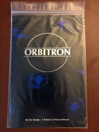 Orbitron,  Apple II 2 vintage video game,  Sirius 5