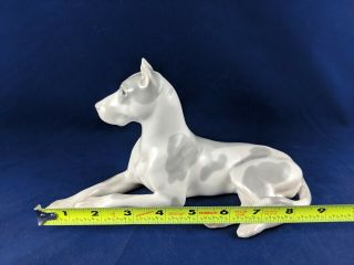 Vintage LOMONOSOV Porcelain Great Dane dog figurine USSR/Soviet/Russia Pristine 6