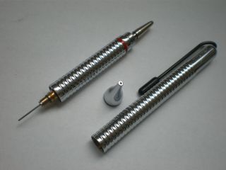 Vintage Rotring 900 Side Knock Shiny Chrome Mechanical Pencil. 2