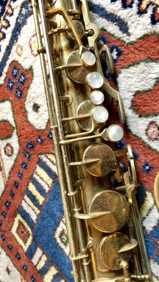 1946 King Zephyr Tenor Saxophone HN White Vintage 5