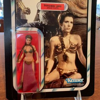 STAR WARS - SLAVE LEIA Figure from RETURN OF THE JEDI - Custom Vintage Cardback 2