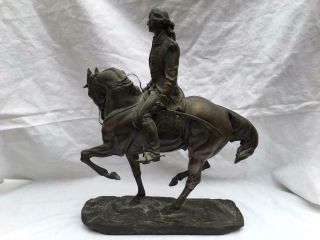 RARE ROYAL WORCESTER GEORGE WASHINGTON BRONZE STATUE by BERNARD WINSKILL 5/15 2