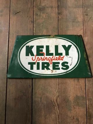 Vintage Kelly Springfield Tires Sign Gas Oil Goodyear Bf Goodrich Lee Gillette