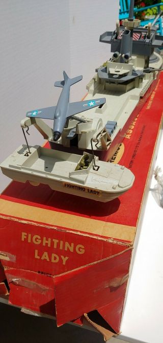 Vintage Remco Fighting Lady Motorized Assault Battleship - - 2