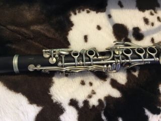 Vintage All Selmer Paris Centered Tone E Or B Flat Wood Clarinet & Case 4