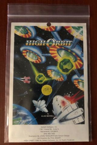 High Orbit,  Apple II 2 vintage video game,  Gebelli 3