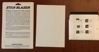 Star Blazer,  Apple II 2 vintage video game,  Broderbund 2
