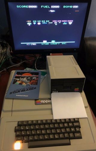 Star Blazer,  Apple II 2 vintage video game,  Broderbund 4