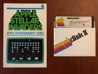 Apple Stellar Invaders,  Apple Ii 2 Vintage Video Game,  Apple