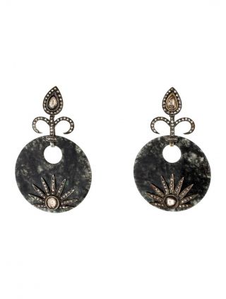 $12000 Bochic Jadeite Diamond Earrings 18k Ss Final Price Drop